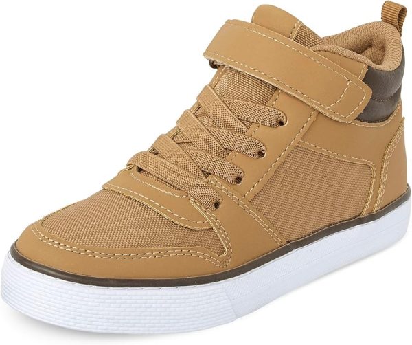 Boy's Casual Lace Up Hi Top Sneakers - Image 1
