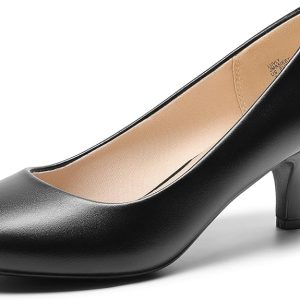Women's Dress Comfortable Low Heel Pump Shoes